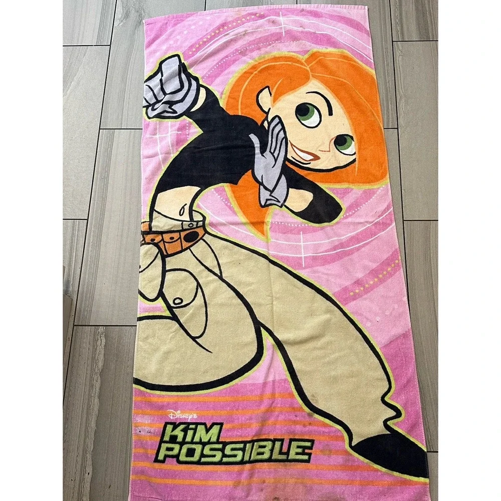 Kim Possible Disney Towel Beach/Pool/Bath Pre-owned‎ 58x28